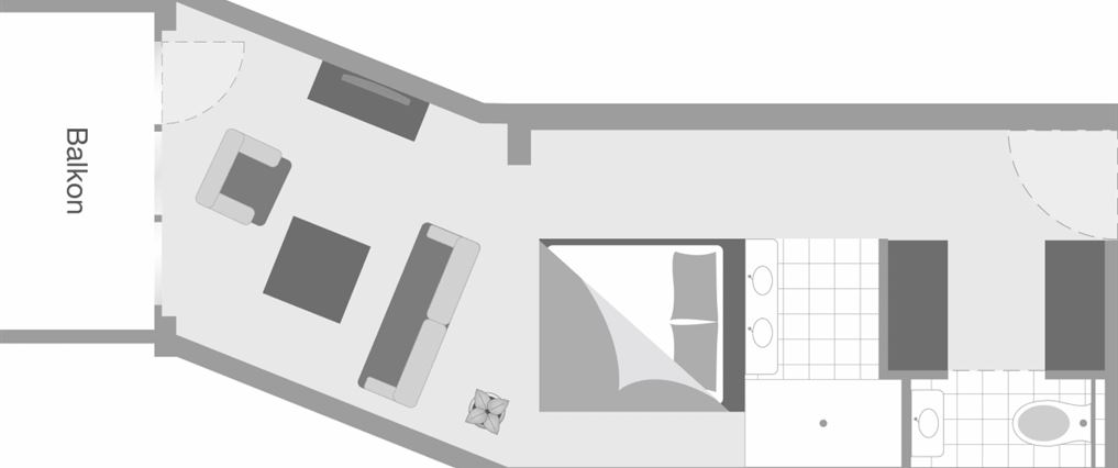 Doppelzimmer Hartkaiser 40 m² 